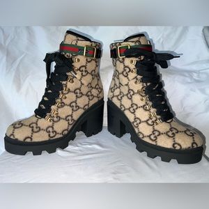 Wool Gucci Combat Boots